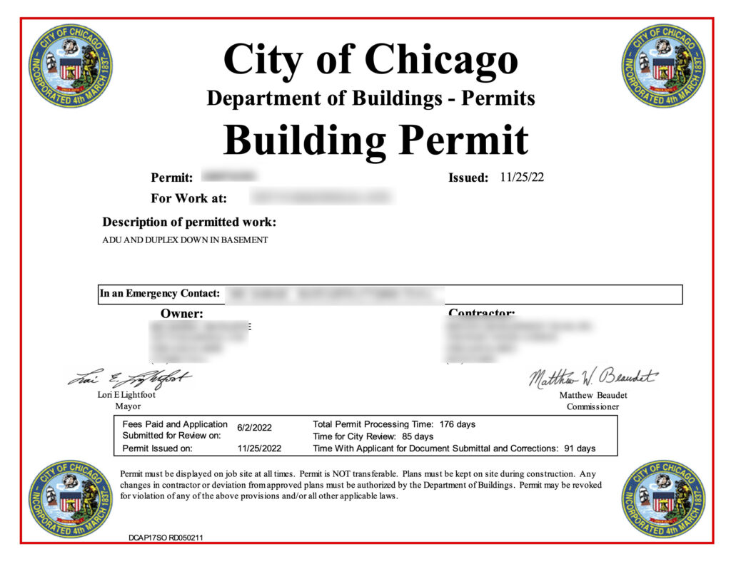 city of chicago building permit